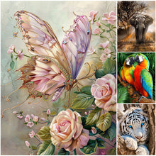 Load image into Gallery viewer, Butterfly-Full Round Diamond Painting-30x40cm