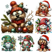Load image into Gallery viewer, Christmas Puppy-Full Round Diamond Painting-30x30cm