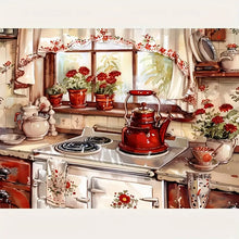 Load image into Gallery viewer, Warm Kitchen-Full Round Diamond Painting-40x30cm-1539010