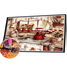 Load image into Gallery viewer, Warm Kitchen-Full Round Diamond Painting-40x30cm-1539010