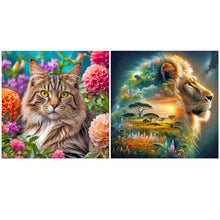 Load image into Gallery viewer, Lion-Full Round Diamond Painting-50x50cm