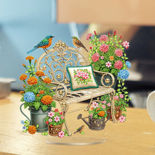 Load image into Gallery viewer, Rose Bouquet-Single Side Drill-Acrylic Diamond Desktop Ornament