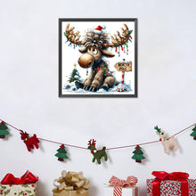 Load image into Gallery viewer, Christmas Elk-Full Round Diamond Painting-30x30cm-1543947