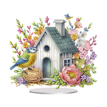 Load image into Gallery viewer, Sunflower Bird House-Single Side Drill-Acrylic Diamond Desktop Ornament