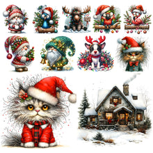 Load image into Gallery viewer, Christmas Peacock-Full Round Diamond Painting-30x30cm