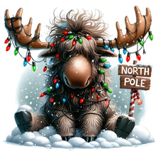 Load image into Gallery viewer, Christmas Peacock-Full Round Diamond Painting-30x30cm