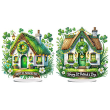 Load image into Gallery viewer, St. Patrick's Day hut-Single Side Drill-Acrylic Diamond Desktop Ornament