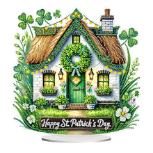Load image into Gallery viewer, St. Patrick's Day hut-Single Side Drill-Acrylic Diamond Desktop Ornament