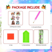 Load image into Gallery viewer, 6Pcs/Set Animal-Diamond Painting Magnet Refrigerator