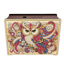 Load image into Gallery viewer, Mandala-Diamond Woodent Piggy Bank Desktop Ornament