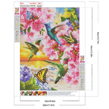 Load image into Gallery viewer, Hummingbird-Full Round Diamond Painting-30x40cm