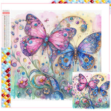 Load image into Gallery viewer, Butterfly-Full Square Diamond Painting-30x30cm