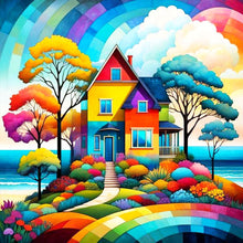 Load image into Gallery viewer, House-Full Round Diamond Painting-30x30cm