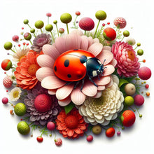 Load image into Gallery viewer, Flower-Full Round Diamond Painting-30x30cm