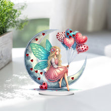 Load image into Gallery viewer, Girl Bear-Single Side Drill-Acrylic Diamond Desktop Ornament