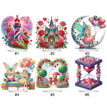 Load image into Gallery viewer, Girl Bear-Single Side Drill-Acrylic Diamond Desktop Ornament