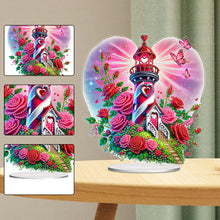 Load image into Gallery viewer, Girl Bear-Single Side Drill-Acrylic Diamond Desktop Ornament
