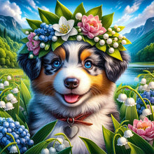 Load image into Gallery viewer, Cat Dog-Full Round Diamond Painting-30x30cm