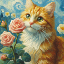 Load image into Gallery viewer, Cat Dog-Full Round Diamond Painting-30x30cm