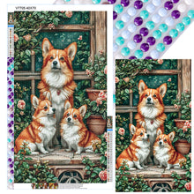 Load image into Gallery viewer, Rabbit Dog-Full Round Diamond Painting-40x70cm-Large Size