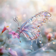 Load image into Gallery viewer, Dream Crystal Butterfly-Full Round Diamond Painting-30x30cm