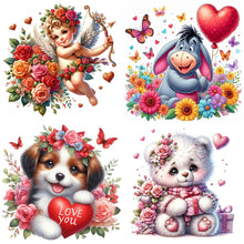 Load image into Gallery viewer, Valentine's Day Cartoon Love-Full Square Diamond Painting-30x30cm