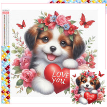 Load image into Gallery viewer, Valentine's Day Cartoon Love-Full Square Diamond Painting-30x30cm