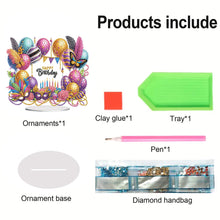 Load image into Gallery viewer, Carnival-Single Side Drill-Acrylic Diamond Desktop Ornament