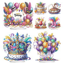 Load image into Gallery viewer, Carnival-Single Side Drill-Acrylic Diamond Desktop Ornament