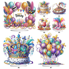 Load image into Gallery viewer, Carnival-Single Side Drill-Acrylic Diamond Desktop Ornament