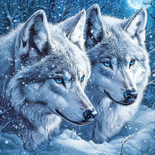 Load image into Gallery viewer, Wolf Tiger-Full Round Diamond Painting-50x50cm