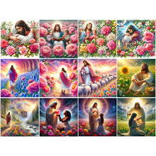 Load image into Gallery viewer, Jesus-Full Round Diamond Painting-40x40cm