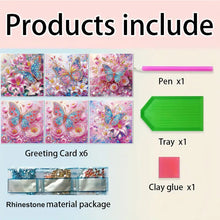 Load image into Gallery viewer, 6Pcs/Set Hummingbird Series-Diamond Greeting Cards