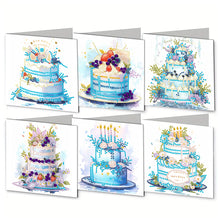 Load image into Gallery viewer, 6Pcs/Set Hummingbird Series-Diamond Greeting Cards