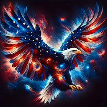 Load image into Gallery viewer, American Flag Eagle-Full Round Diamond Painting-30x30cm