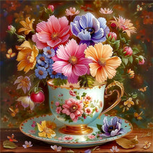 Load image into Gallery viewer, Crystal Bouquet-Full Round Diamond Painting-30x30cm