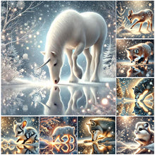 Load image into Gallery viewer, Snow Animal-Full Round Diamond Painting-30x30cm