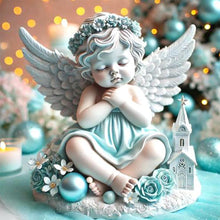 Load image into Gallery viewer, Snow Angel-Full Round Diamond Painting-30x30cm