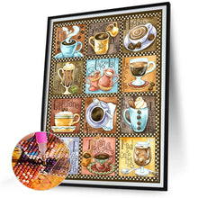 Load image into Gallery viewer, Coffee Drinks-Full Round Diamond Painting-30x40cm