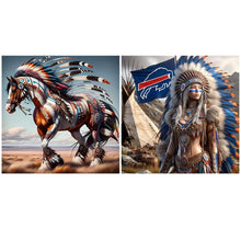 Load image into Gallery viewer, Indian-Full Round Diamond Painting-40x40cm