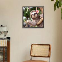 Load image into Gallery viewer, Sloth-Full Round Diamond Painting-30x30cm