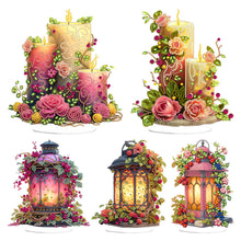 Load image into Gallery viewer, Flower Lantern-Single Side Drill-Acrylic Diamond Desktop Ornament