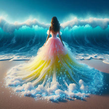 Load image into Gallery viewer, Girl-Full Round Diamond Painting-40x40cm