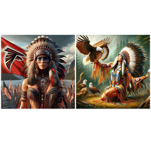 Load image into Gallery viewer, Indian-Full Round Diamond Painting-40x40cm