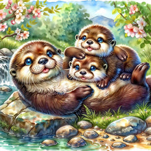 Load image into Gallery viewer, Cat Unicorn-Full Round Diamond Painting-30x30cm