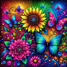 Load image into Gallery viewer, Cat Unicorn-Full Round Diamond Painting-30x30cm