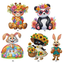 Load image into Gallery viewer, Animal-Single Side Drill-Shaking Head Acrylic Diamond Desktop Ornament