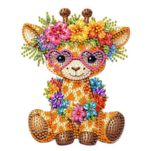 Load image into Gallery viewer, Animal-Single Side Drill-Shaking Head Acrylic Diamond Desktop Ornament