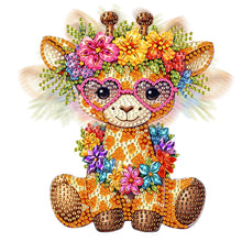 Load image into Gallery viewer, Animal-Single Side Drill-Shaking Head Acrylic Diamond Desktop Ornament