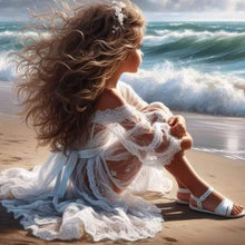 Load image into Gallery viewer, Life of Pets Girl-Full Round Diamond Painting-30x30cm